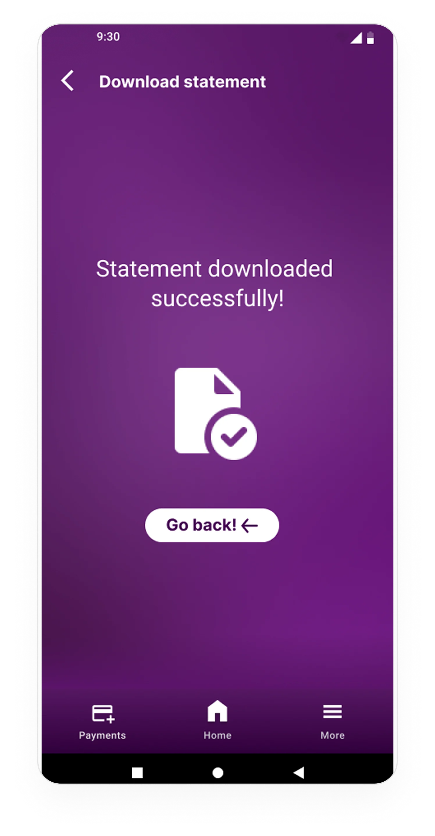 Send money screen with beneficiary list